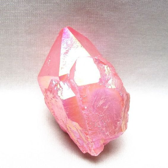 オーラクリスタル 原石 ローズピンク エレスチャル オーラ水晶 一点物 171-8634