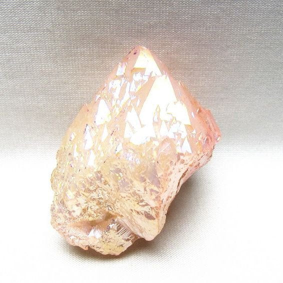 オーラクリスタル 原石 ローズピンク エレスチャル オーラ水晶 一点物 171-8636