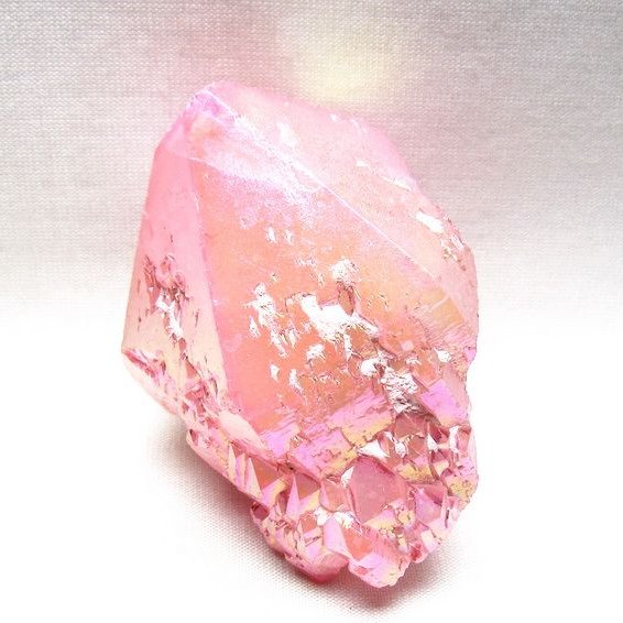オーラクリスタル 原石 ローズピンク エレスチャル オーラ水晶 一点物 171-8639