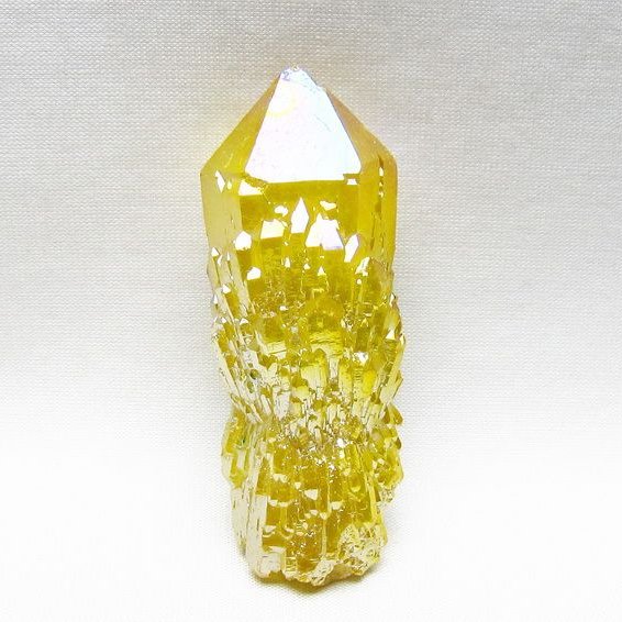 オーラクリスタル 原石 イエロー エレスチャル オーラ水晶 一点物 171-8644
