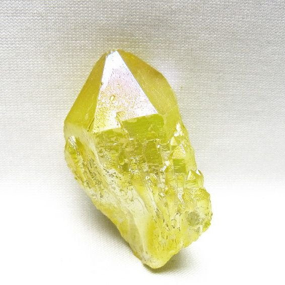 オーラクリスタル 原石 イエロー エレスチャル オーラ水晶 一点物 171-8653