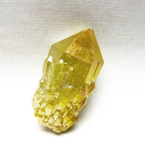 オーラクリスタル 原石 イエロー エレスチャル オーラ水晶 一点物 171-8657