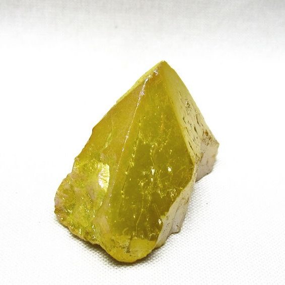 オーラクリスタル 原石 イエロー エレスチャル オーラ水晶 一点物 171-8658