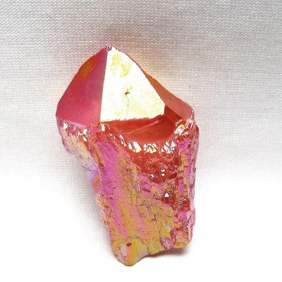 オーラクリスタル 原石 レッド エレスチャル オーラ水晶 一点物 171-8663