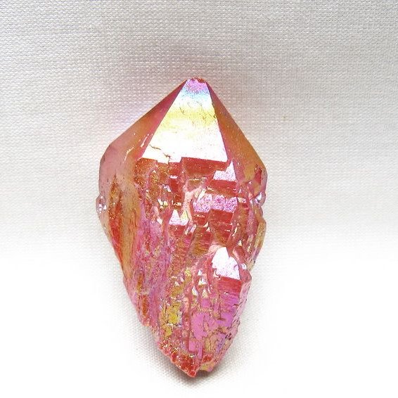 オーラクリスタル 原石 レッド エレスチャル オーラ水晶 一点物 171-8664