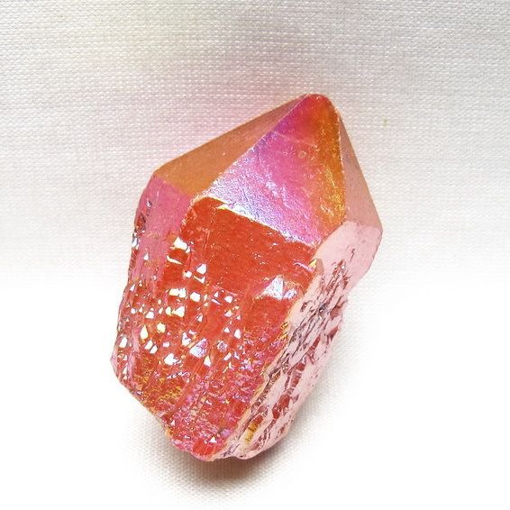 オーラクリスタル 原石 レッド エレスチャル オーラ水晶 一点物 171-8665