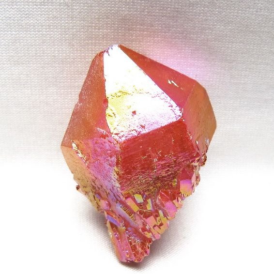 オーラクリスタル 原石 レッド エレスチャル オーラ水晶 一点物 171-8669
