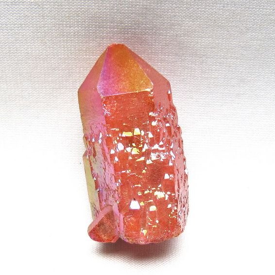 オーラクリスタル 原石 レッド エレスチャル オーラ水晶 一点物 171-8674