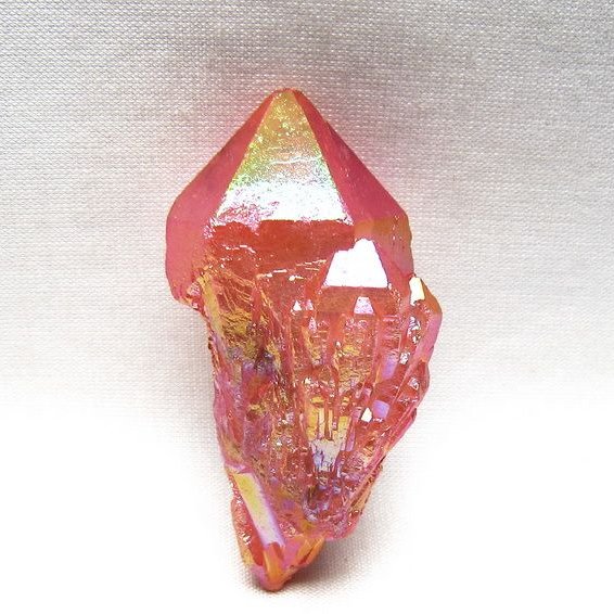 オーラクリスタル 原石 レッド エレスチャル オーラ水晶 一点物 171-8681