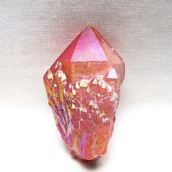 オーラクリスタル 原石 レッド エレスチャル オーラ水晶 一点物 171-8685
