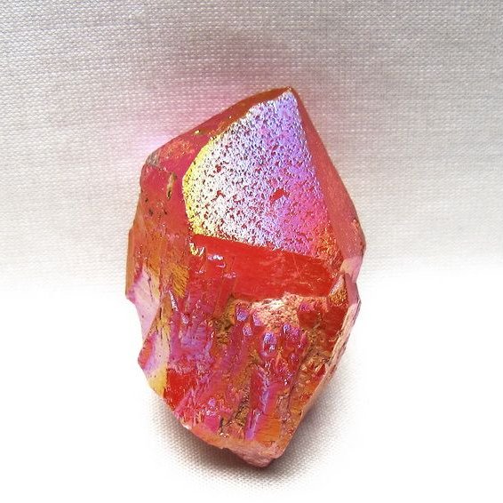 オーラクリスタル 原石 レッド エレスチャル オーラ水晶 一点物 171-8686