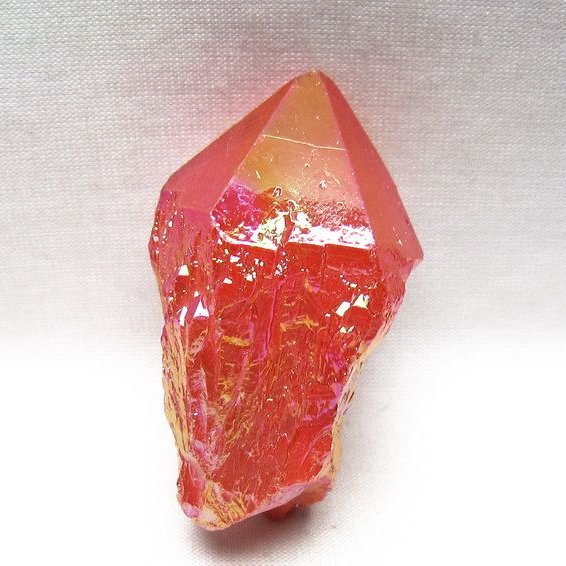 オーラクリスタル 原石 レッド エレスチャル オーラ水晶 一点物 171-8693