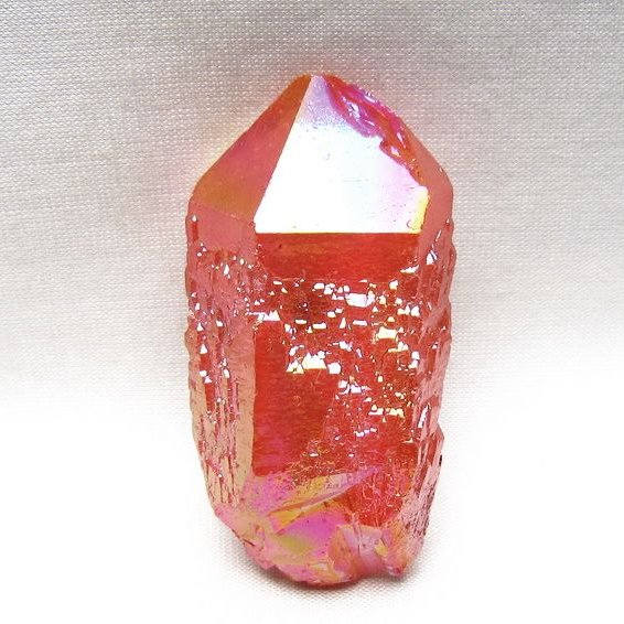 オーラクリスタル 原石 レッド エレスチャル オーラ水晶 一点物 171-8696