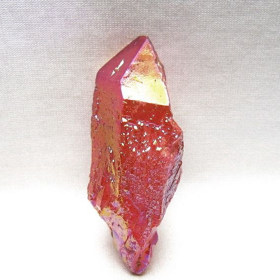 オーラクリスタル 原石 レッド エレスチャル オーラ水晶 一点物 171-8706
