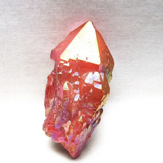 オーラクリスタル 原石 レッド エレスチャル オーラ水晶 一点物 171-8709