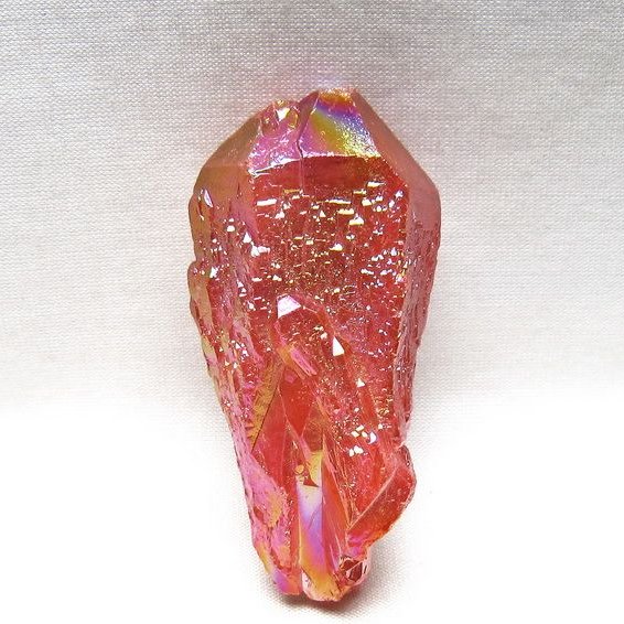 オーラクリスタル 原石 レッド エレスチャル オーラ水晶 一点物 171-8710