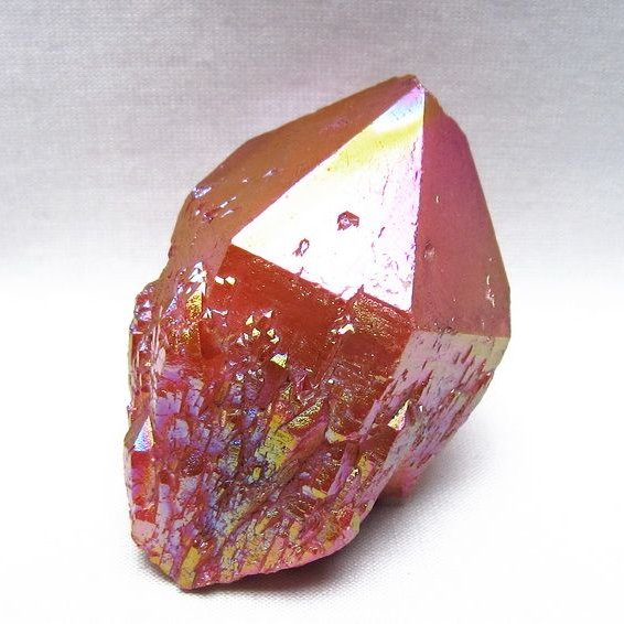 オーラクリスタル 原石 レッド エレスチャル オーラ水晶 一点物 171-8716