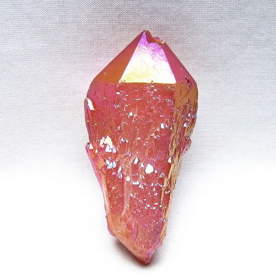 オーラクリスタル 原石 レッド エレスチャル オーラ水晶 一点物 171-8717