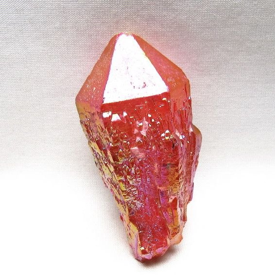 オーラクリスタル 原石 レッド エレスチャル オーラ水晶 一点物 171-8718