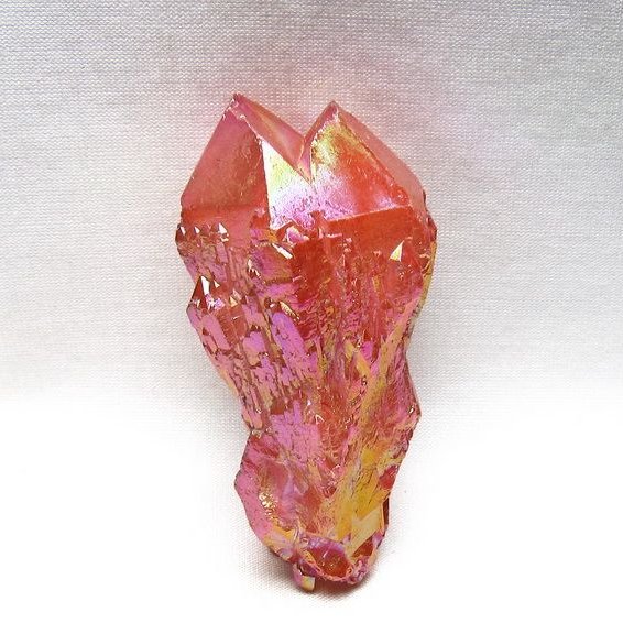 オーラクリスタル 原石 レッド エレスチャル オーラ水晶 一点物 171-8719