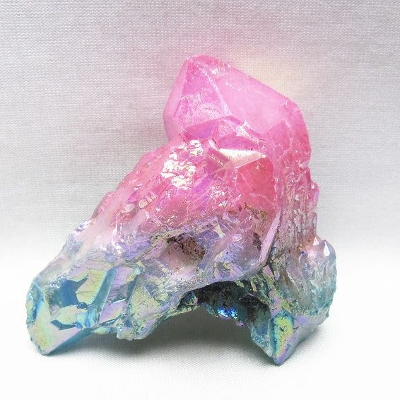 オーラクリスタル 原石 マルチカラー エレスチャル オーラ水晶 一点物 171-8721