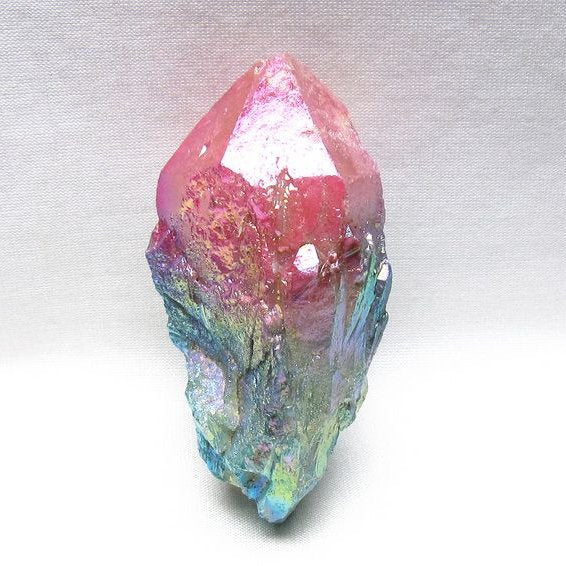 オーラクリスタル 原石 マルチカラー エレスチャル オーラ水晶 一点物 171-8727