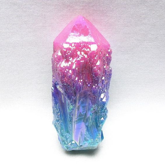 オーラクリスタル 原石 マルチカラー エレスチャル オーラ水晶 一点物 171-8730