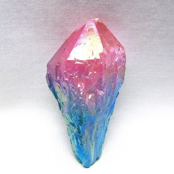 オーラクリスタル 原石 マルチカラー エレスチャル オーラ水晶 一点物 171-8732
