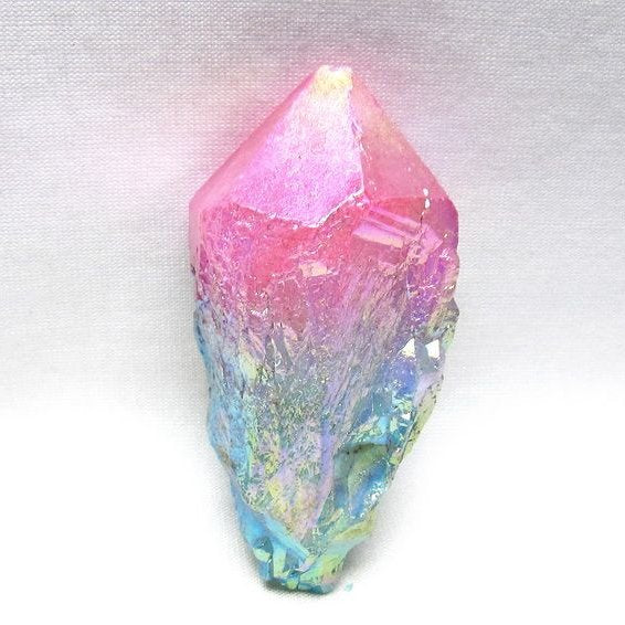 オーラクリスタル 原石 マルチカラー エレスチャル オーラ水晶 一点物 171-8736