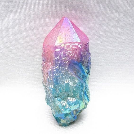 オーラクリスタル 原石 マルチカラー エレスチャル オーラ水晶 一点物 171-8737