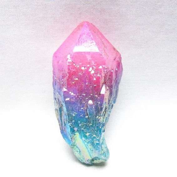 オーラクリスタル 原石 マルチカラー エレスチャル オーラ水晶 一点物 171-8738