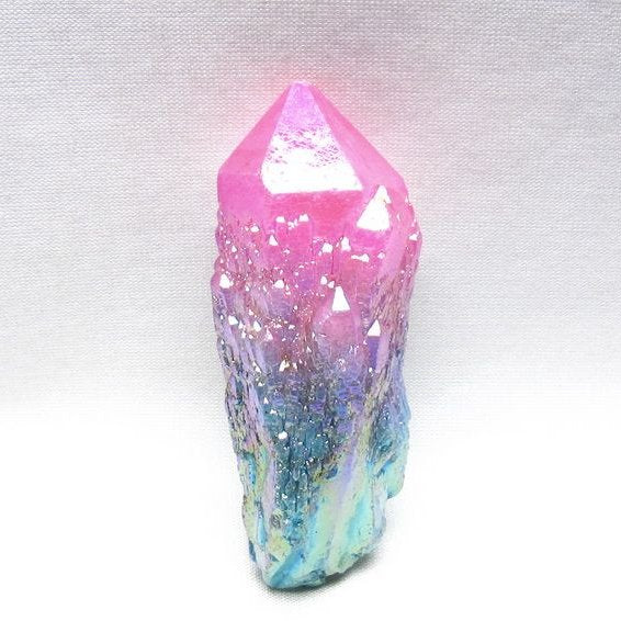 オーラクリスタル 原石 マルチカラー エレスチャル オーラ水晶 一点物 171-8739