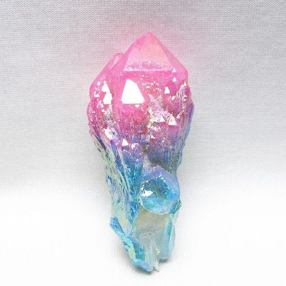 オーラクリスタル 原石 マルチカラー エレスチャル オーラ水晶 一点物 171-8740