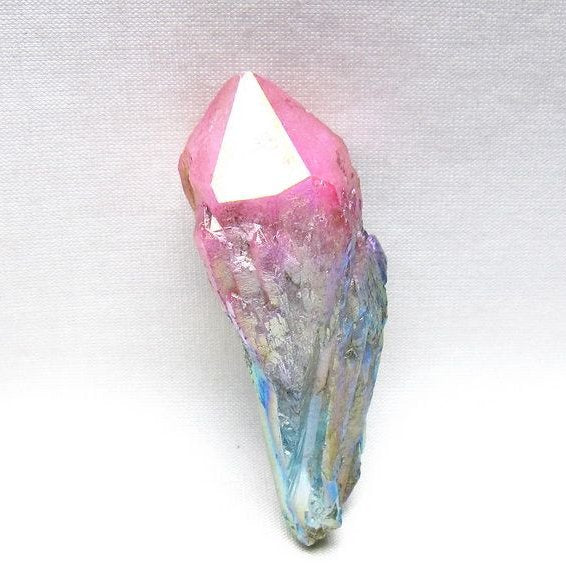 オーラクリスタル 原石 マルチカラー エレスチャル オーラ水晶 一点物 171-8744