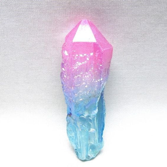 オーラクリスタル 原石 マルチカラー エレスチャル オーラ水晶 一点物 171-8745