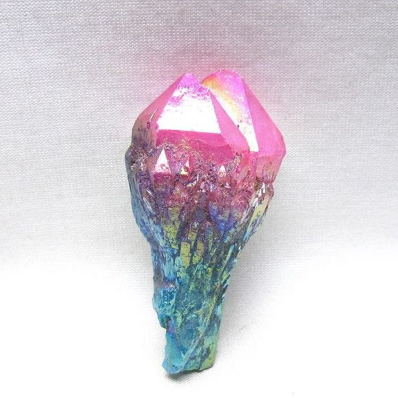 オーラクリスタル 原石 マルチカラー エレスチャル オーラ水晶 一点物 171-8747