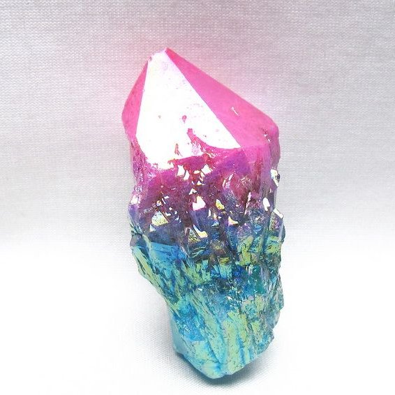 オーラクリスタル 原石 マルチカラー エレスチャル オーラ水晶 一点物 171-8751