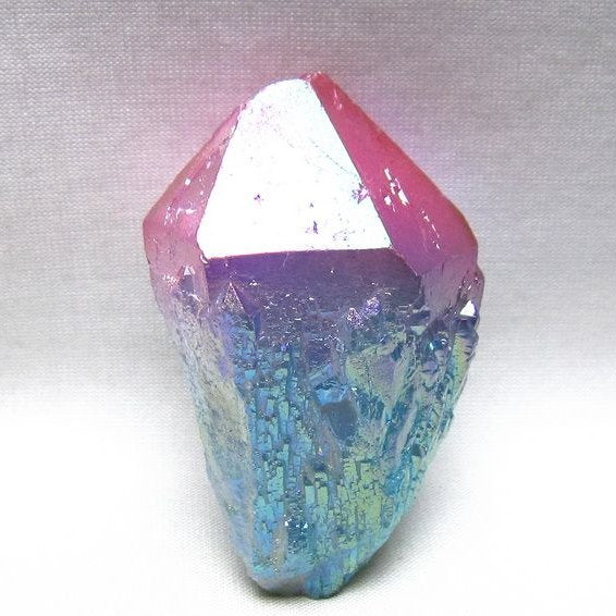 オーラクリスタル 原石 マルチカラー エレスチャル オーラ水晶 一点物 171-8753
