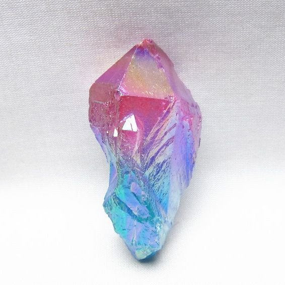 オーラクリスタル 原石 マルチカラー エレスチャル オーラ水晶 一点物 171-8757