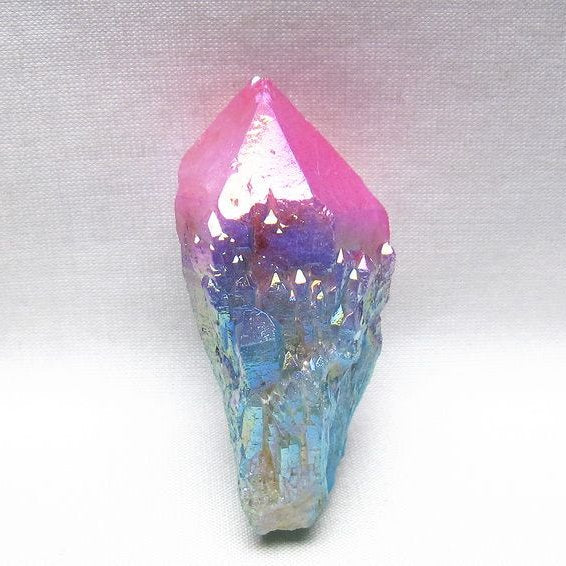 オーラクリスタル 原石 マルチカラー エレスチャル オーラ水晶 一点物 171-8761