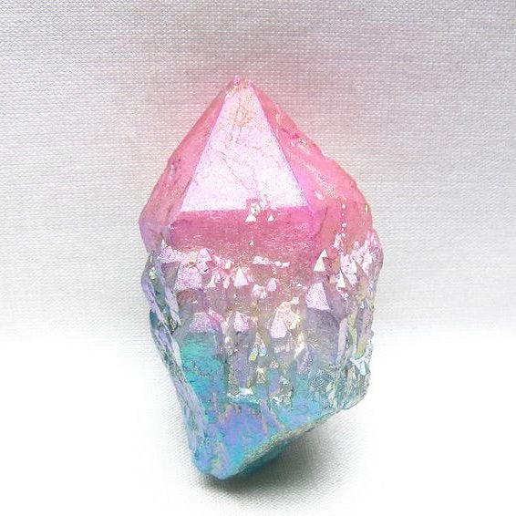 オーラクリスタル 原石 マルチカラー エレスチャル オーラ水晶 一点物 171-8764