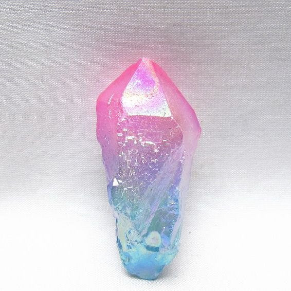 オーラクリスタル 原石 マルチカラー エレスチャル オーラ水晶 一点物 171-8765