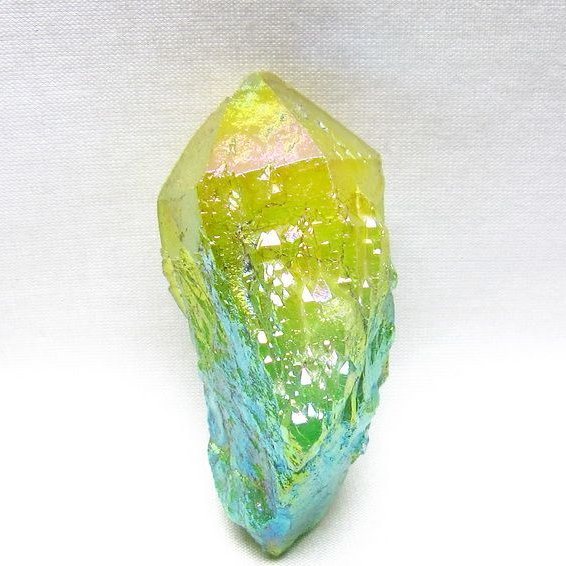 オーラクリスタル 原石 マルチカラー エレスチャル オーラ水晶 一点物 171-8772