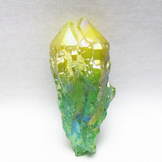 オーラクリスタル 原石 マルチカラー エレスチャル オーラ水晶 一点物 171-8777