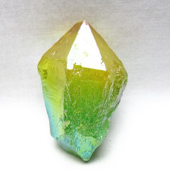 オーラクリスタル 原石 マルチカラー エレスチャル オーラ水晶 一点物 171-8783