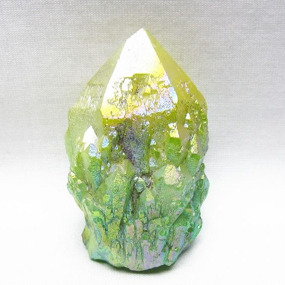 オーラクリスタル 原石 マルチカラー エレスチャル オーラ水晶 一点物 171-8786