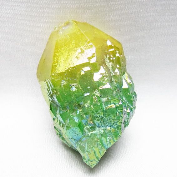 オーラクリスタル 原石 マルチカラー エレスチャル オーラ水晶 一点物 171-8792