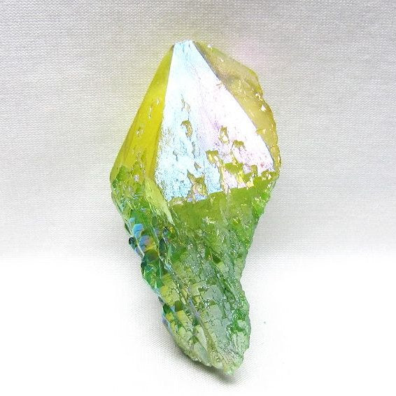 オーラクリスタル 原石 マルチカラー エレスチャル オーラ水晶 一点物 171-8793