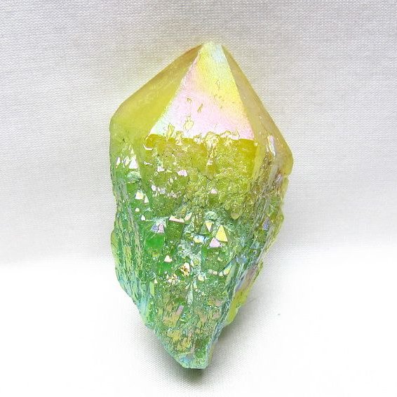 オーラクリスタル 原石 マルチカラー エレスチャル オーラ水晶 一点物 171-8794
