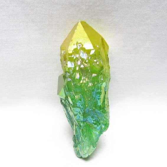 オーラクリスタル 原石 マルチカラー エレスチャル オーラ水晶 一点物 171-8796